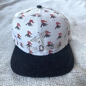 808 creative native snapback volcanos white black NWT